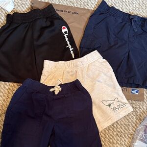 Champion Black & Navy Kids Active Shorts Set